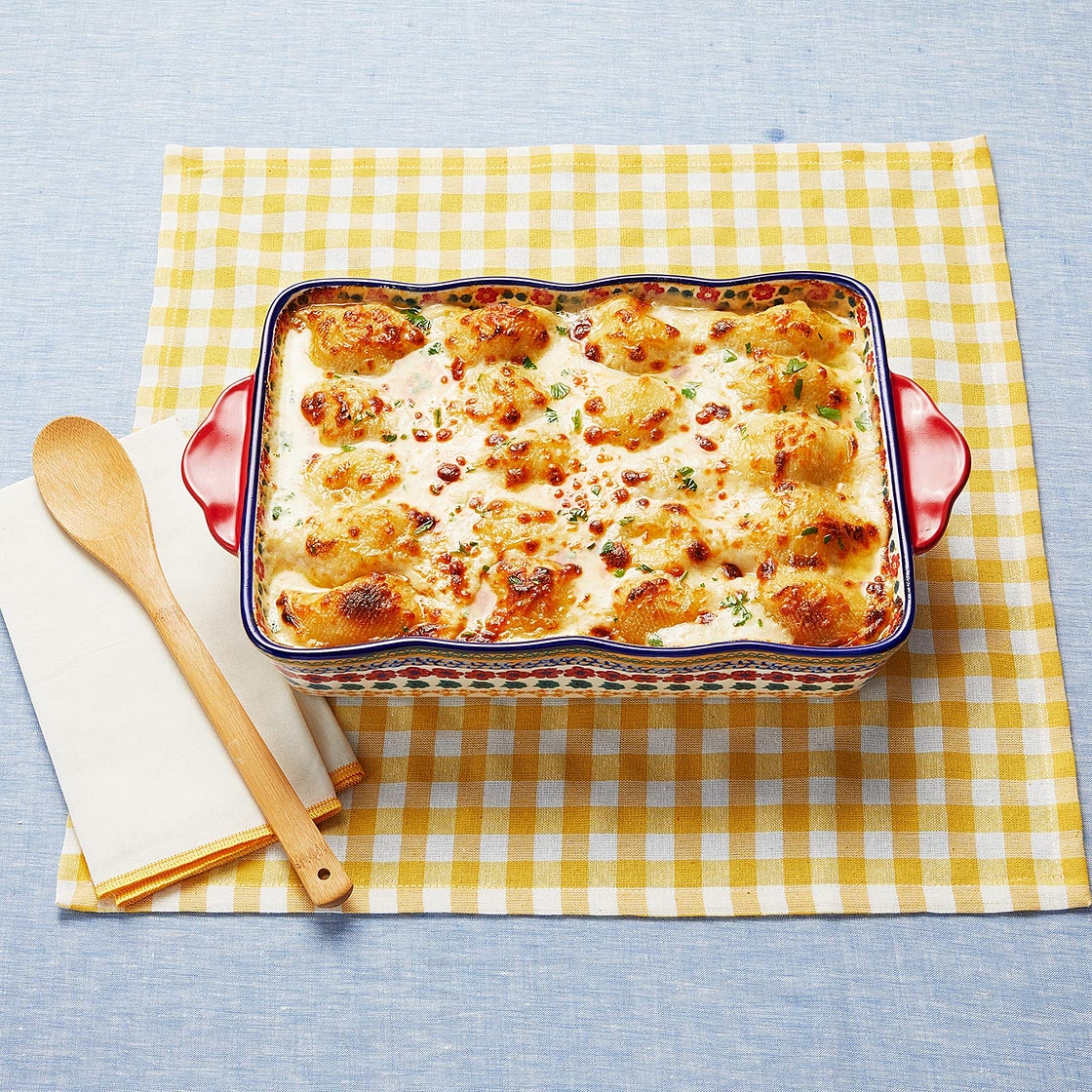 Chicken Alfredo Stuffed Shells