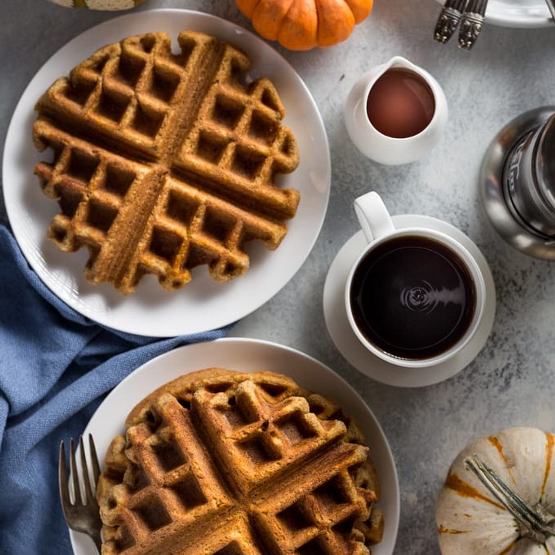 Low Carb Pumpkin Waffles