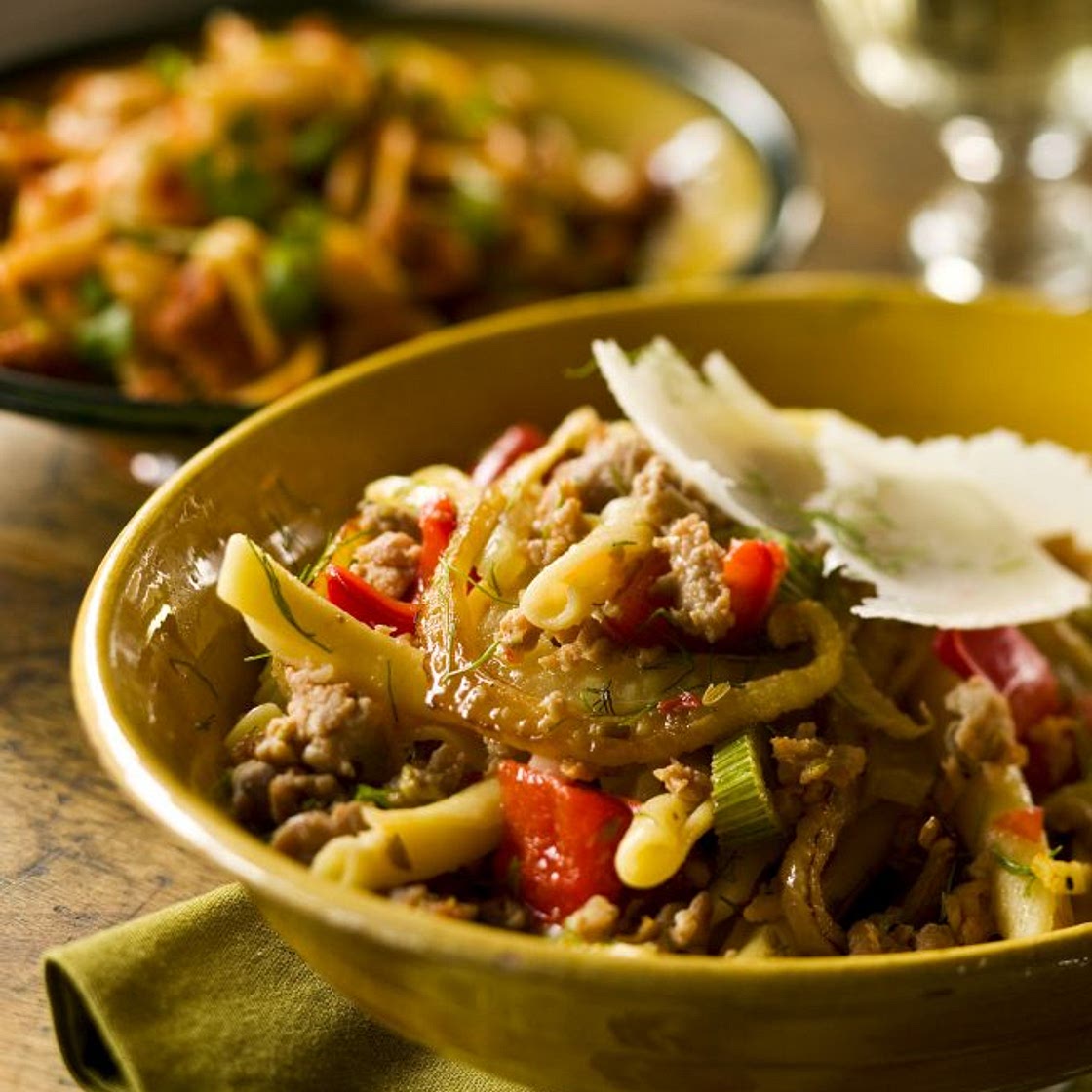 Pâtes à la saucisse et au fenouil