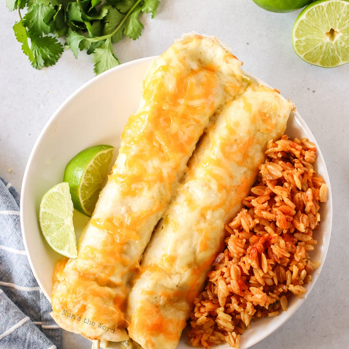 Salsa Verde Chicken Enchiladas