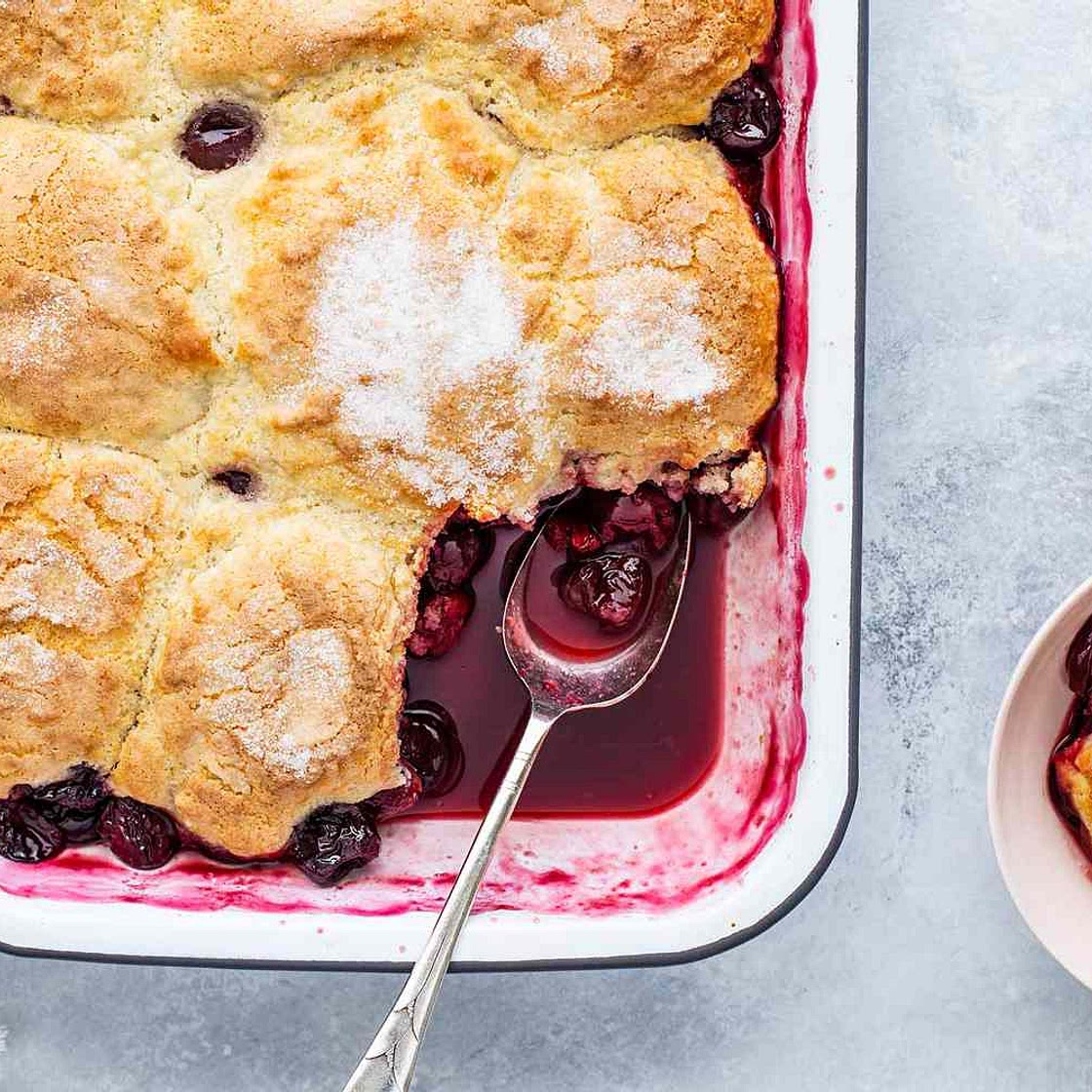 Sweet Cherry Cobbler