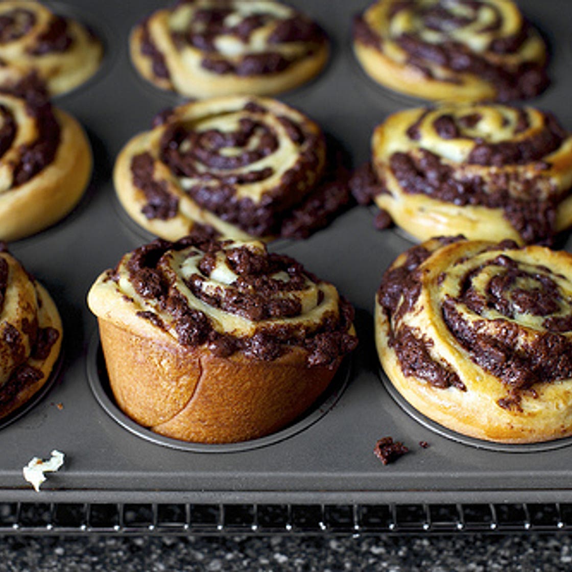 chocolate swirl buns