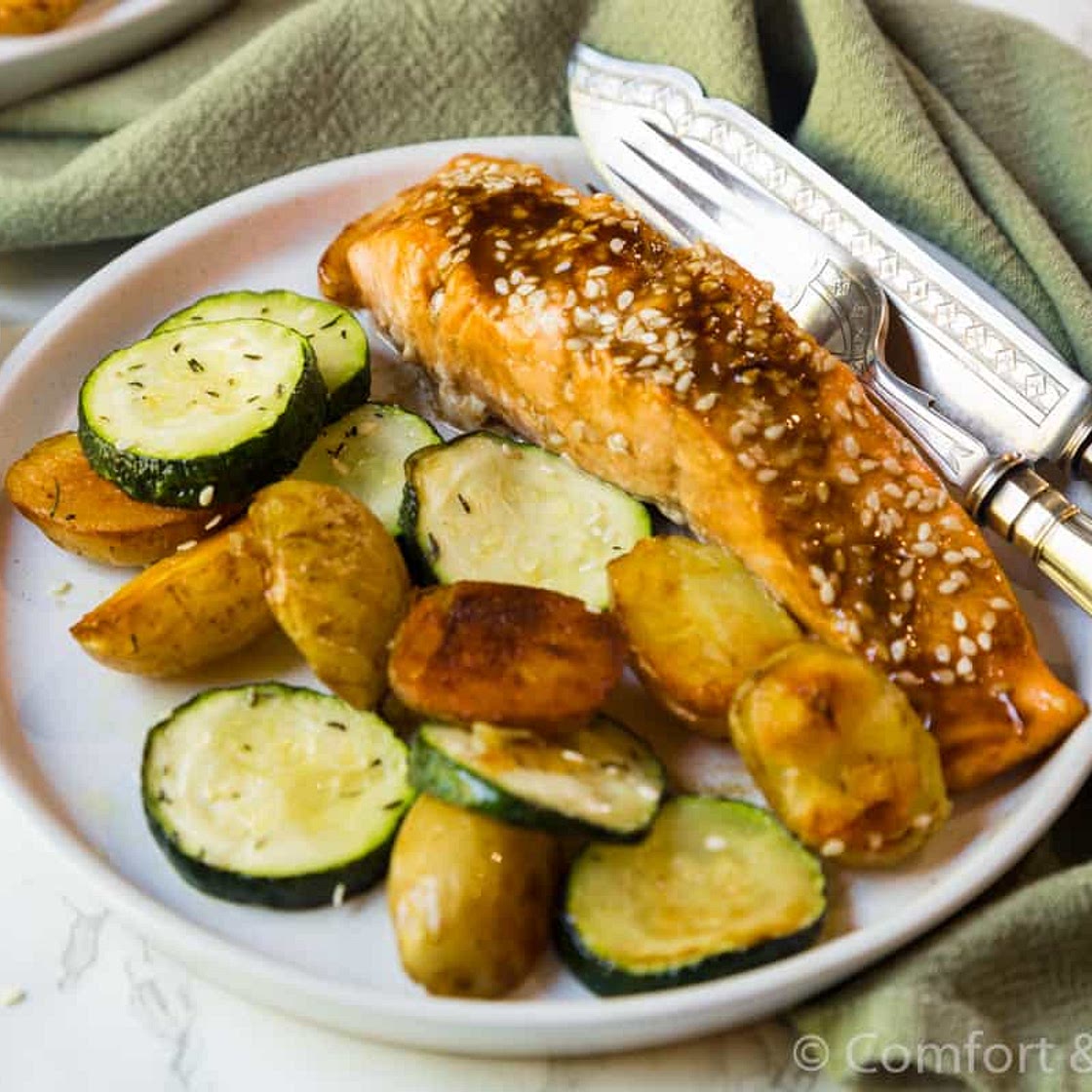 Sheet Pan Balsamic Dijon Salmon