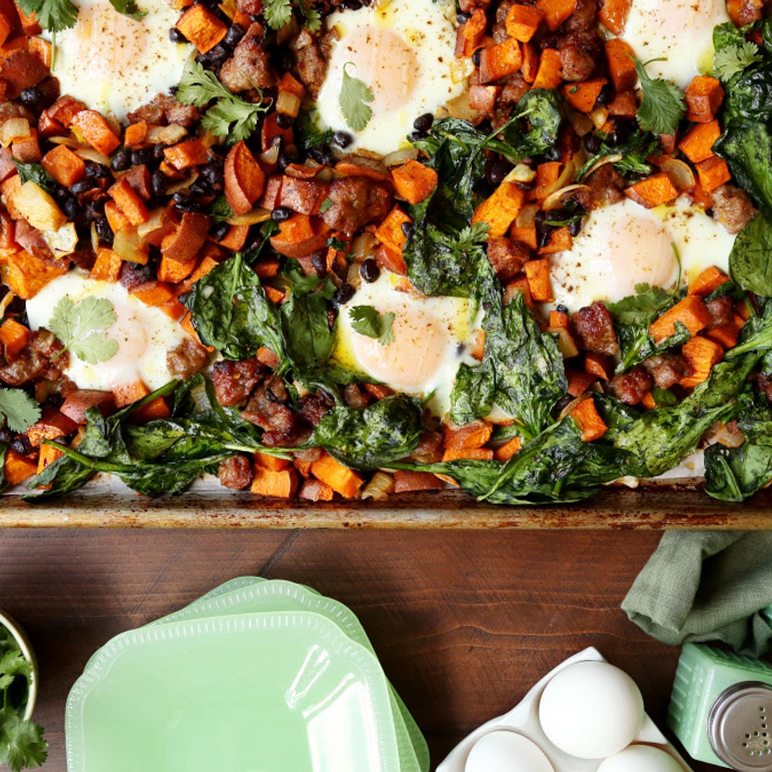 Sheet Pan Sweet Potato Breakfast Hash