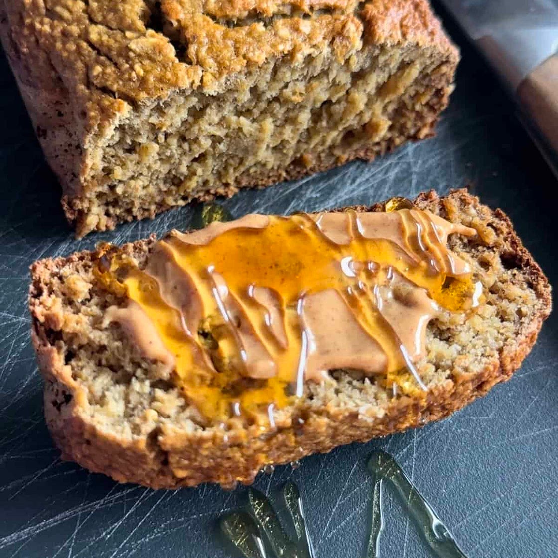 Healthy Banana Oatmeal Bread