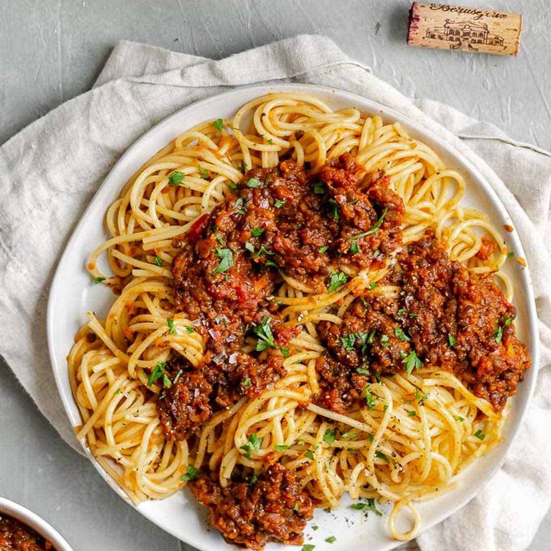 Vegan Black Lentil Bolognese