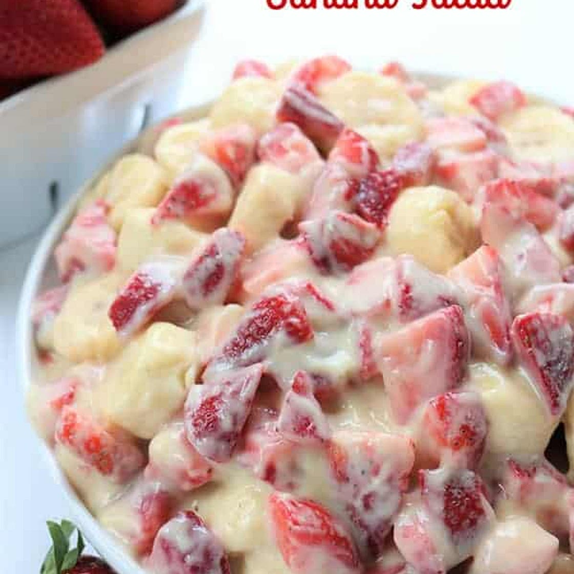 Creamy Strawberry Banana Salad