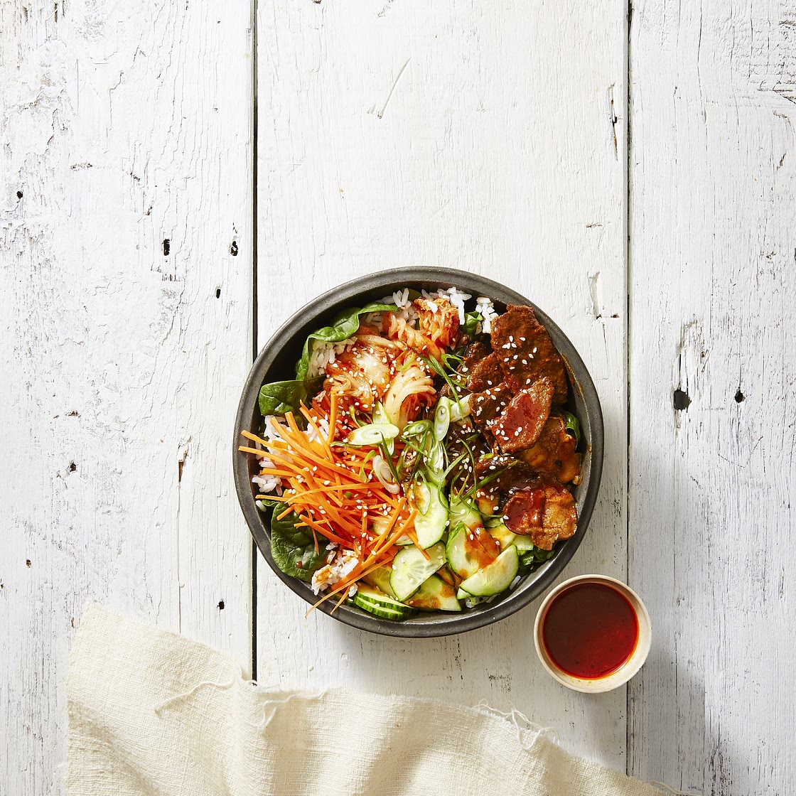 Spicy Sesame Rice Bowls