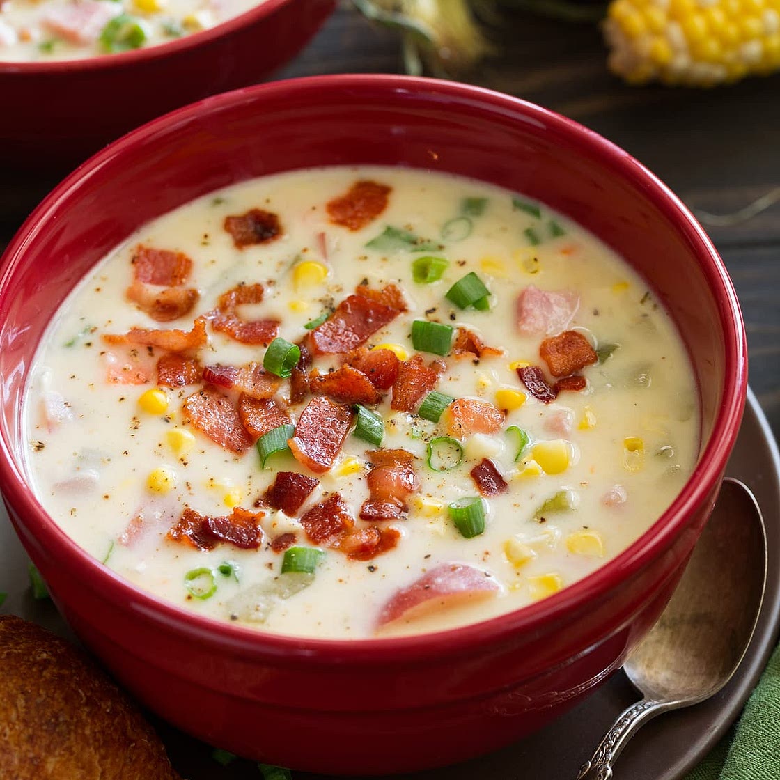 Creamy Ham Potato and Corn Chowder
