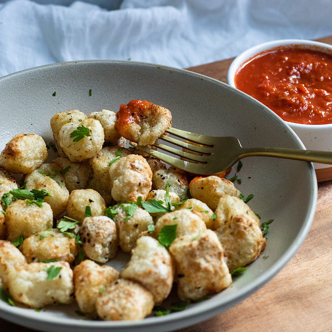 Air Fried Frozen Gnocchi