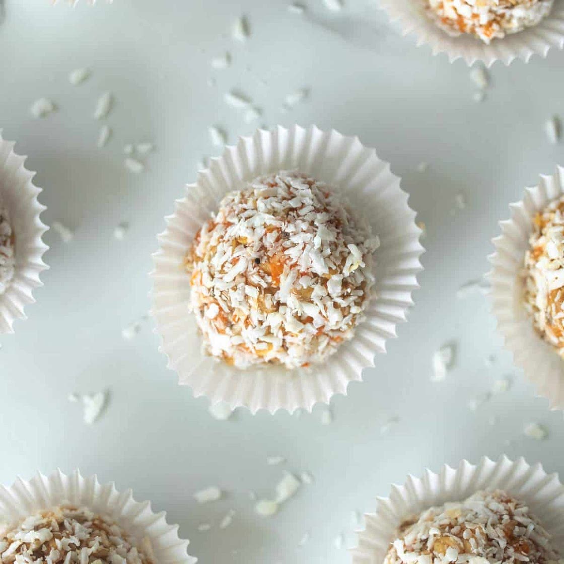 No-Bake Carrot Cake Energy Balls