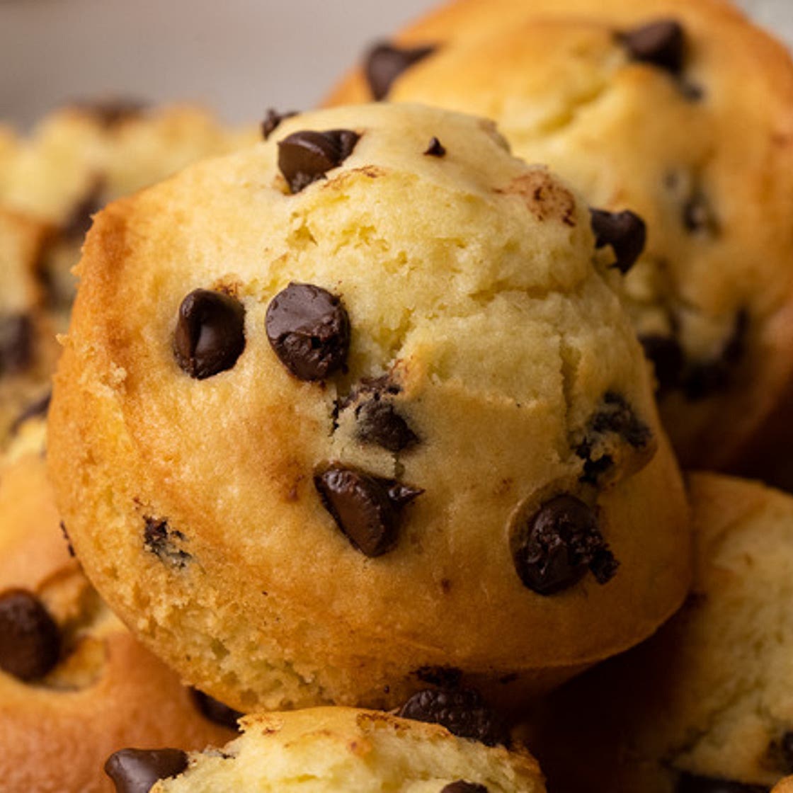 Fluffy and Moist Chocolate Chip Muffins Recipe