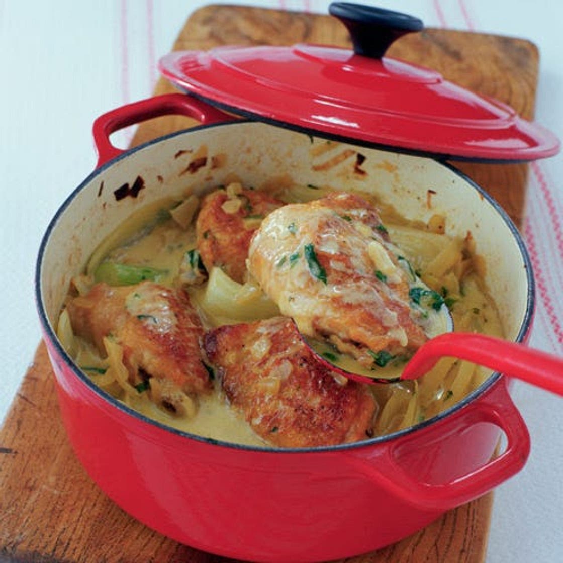 Chicken with fennel and tarragon