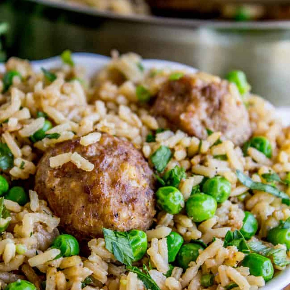 Meatballs and Rice
