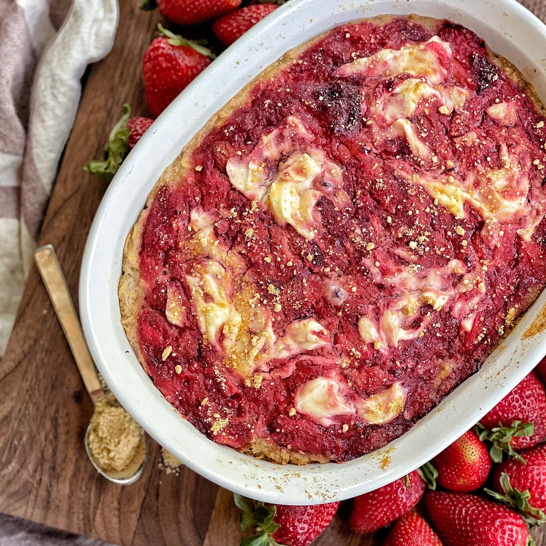 Strawberry Shortcake Baked Oatmeal