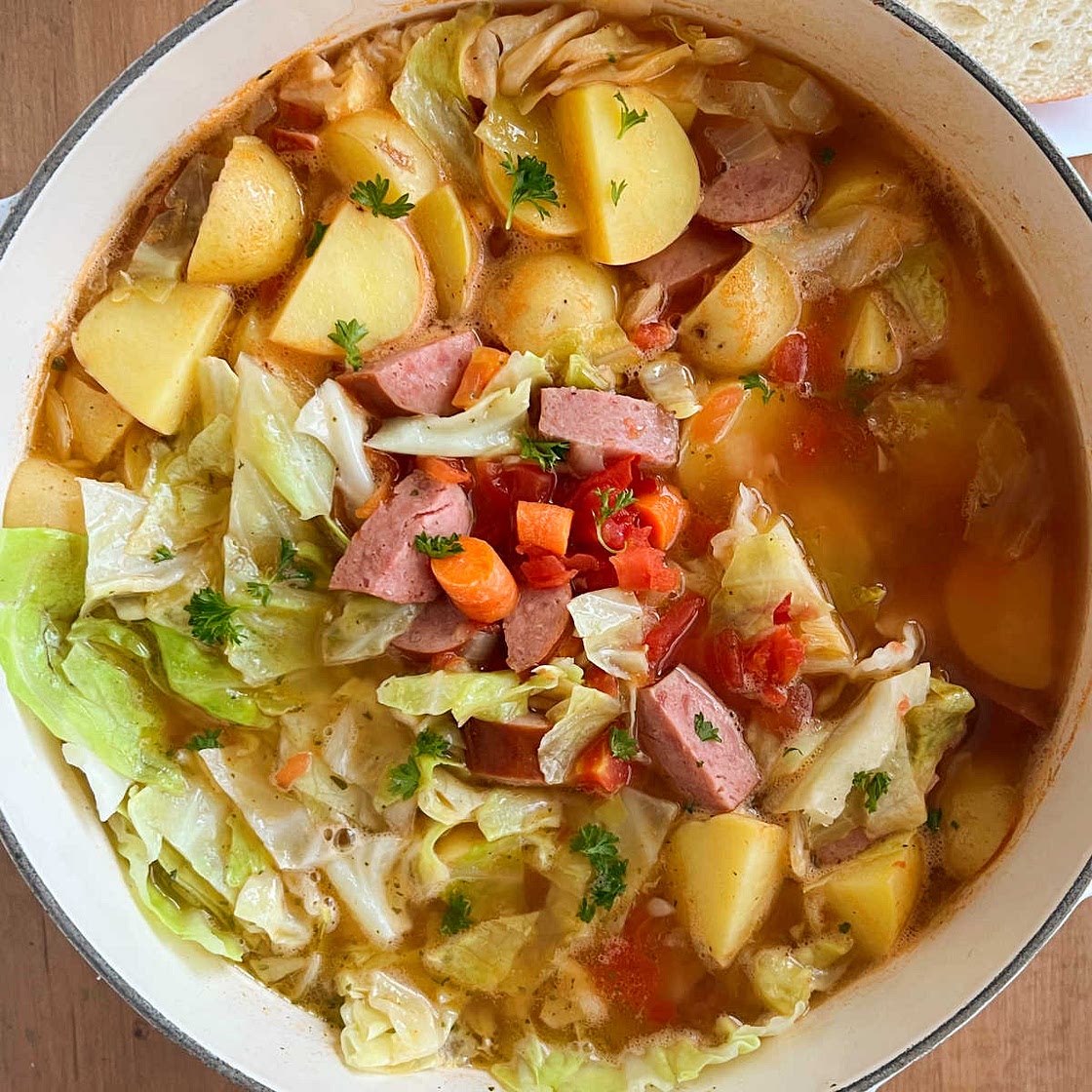 Cabbage Soup with Sausage