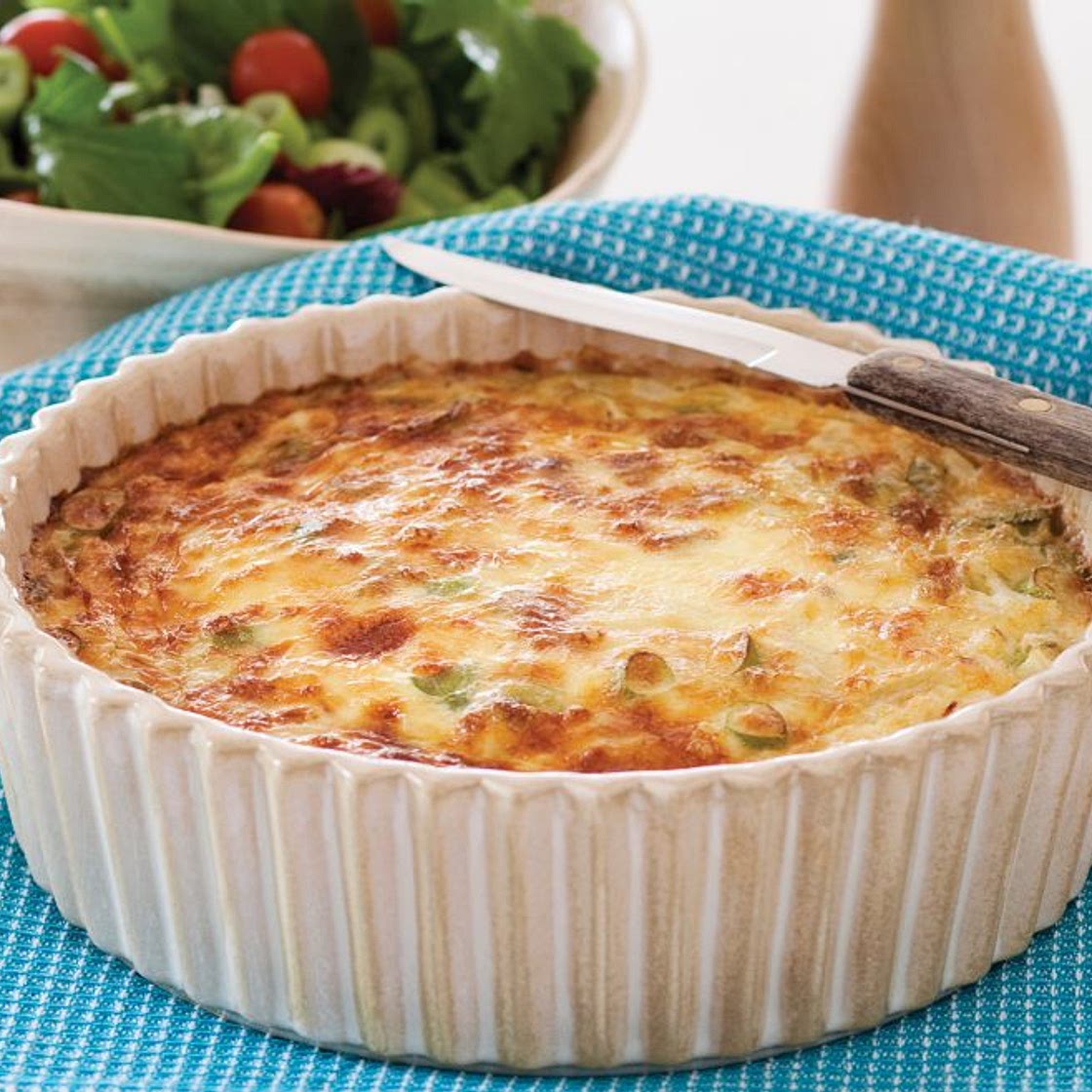 Salmon quiche