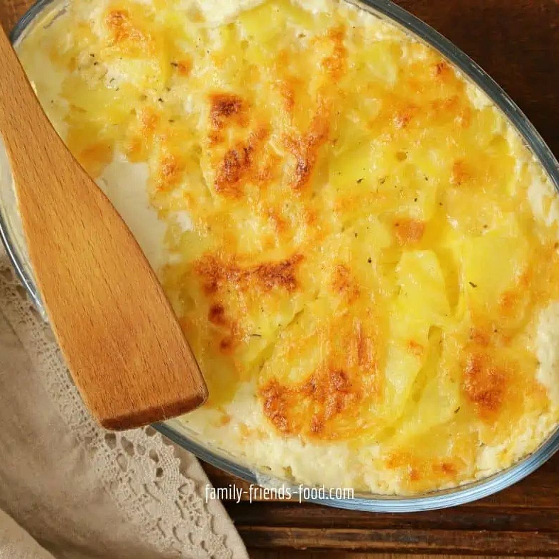 Smoked salmon dauphinoise