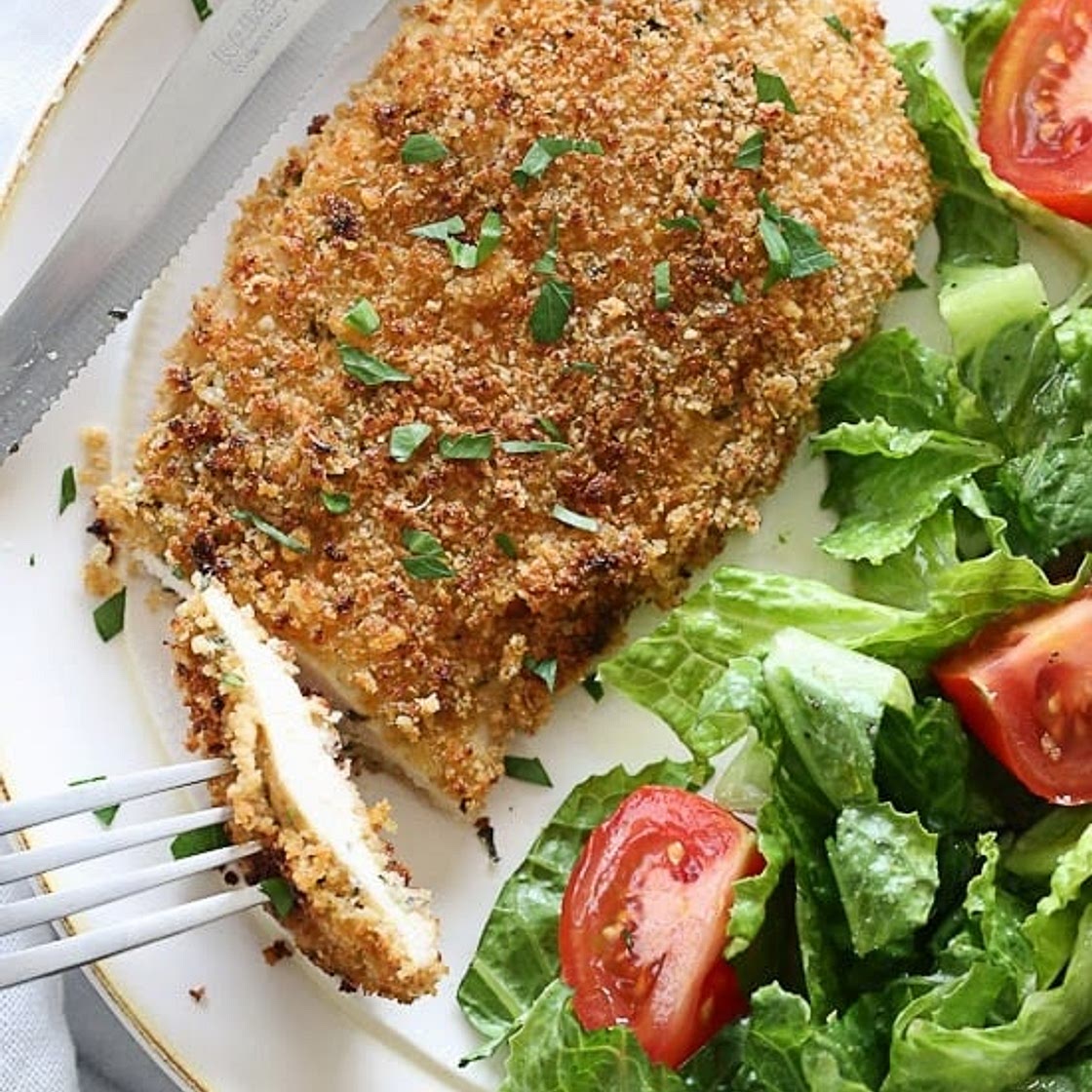 Mustard & Herb Crusted Chicken Breasts