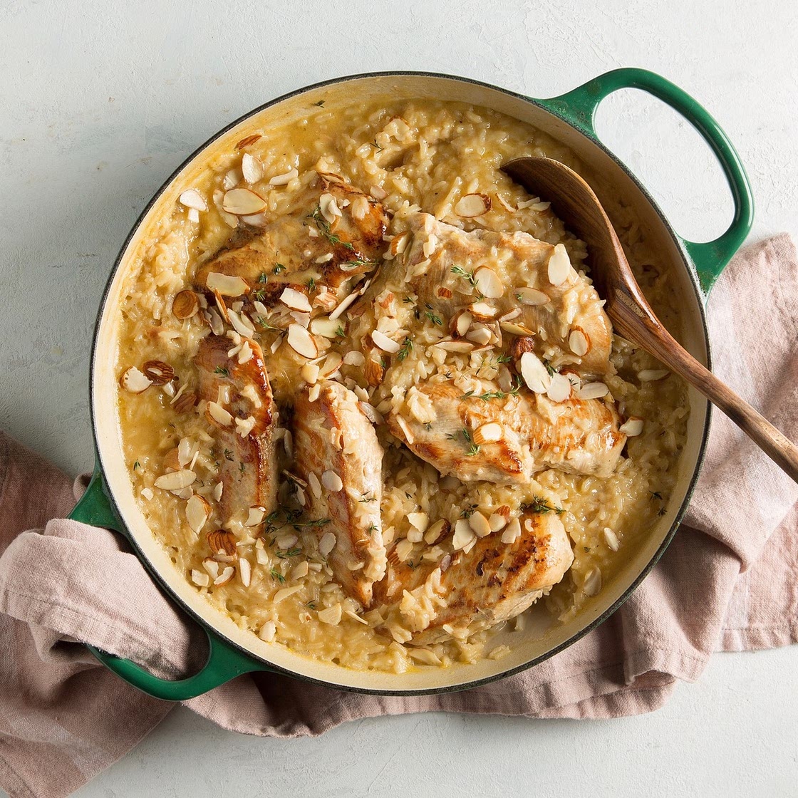 Creamy Almond Chicken and Rice