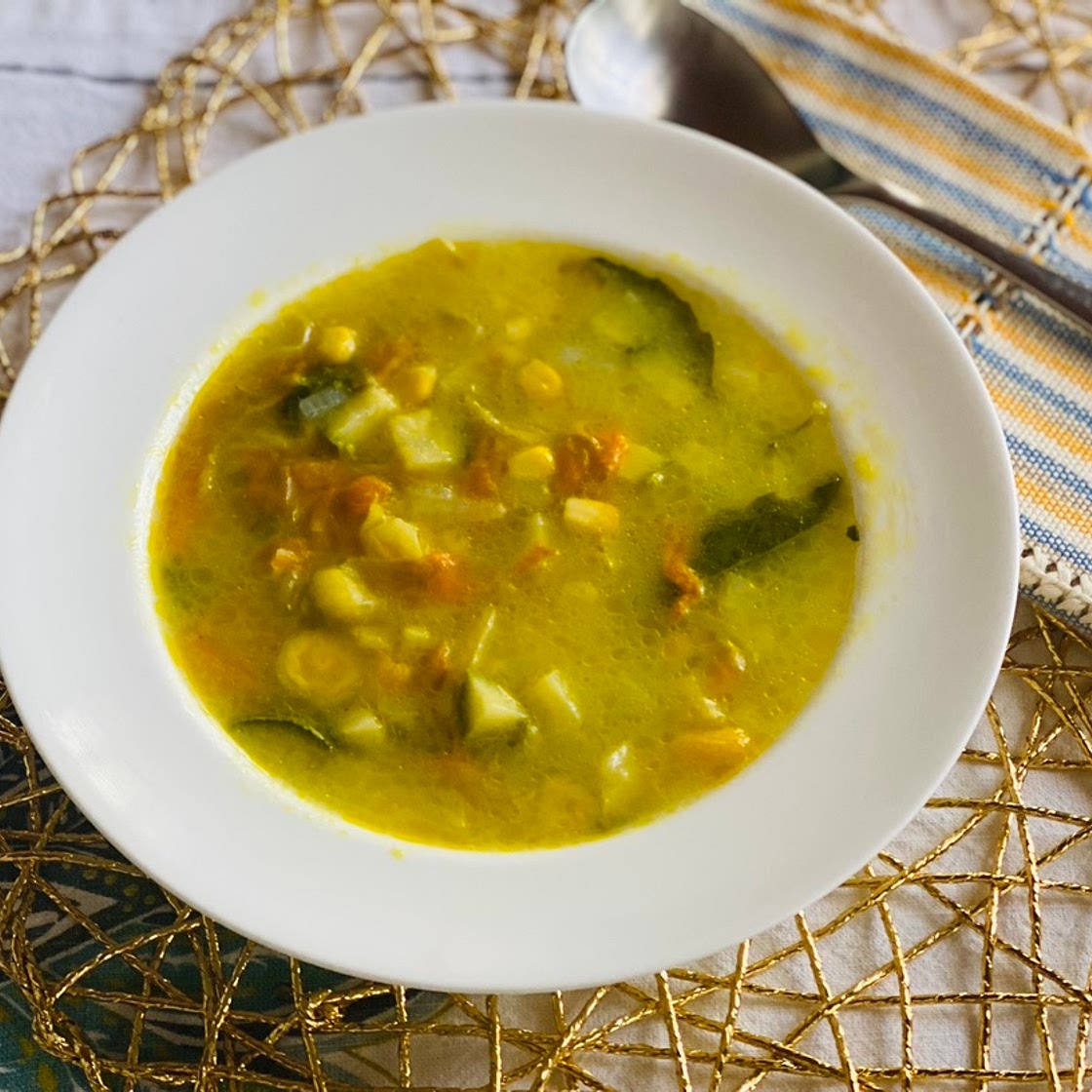 Mexican Squash Blossom Soup (Sopa de Flor de Calabaza)