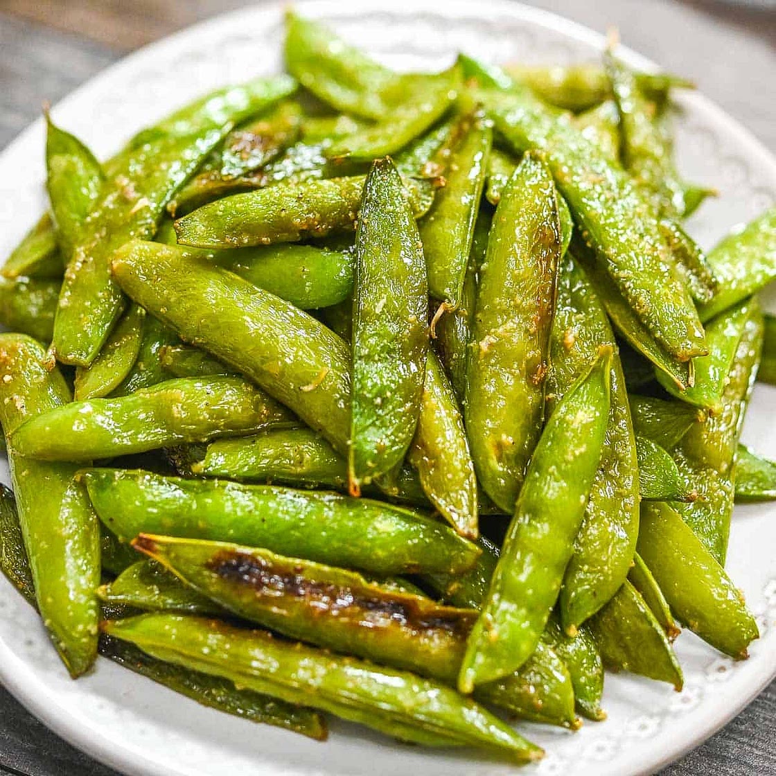 Oven-Roasted Sugar Snap Peas
