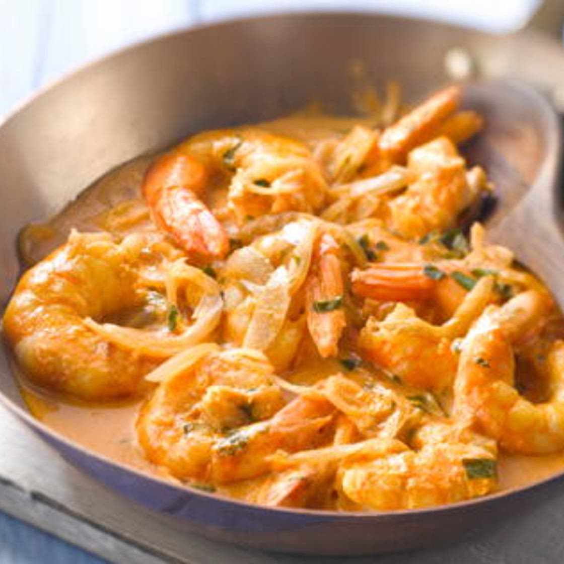 Gambas à l'armoricaine