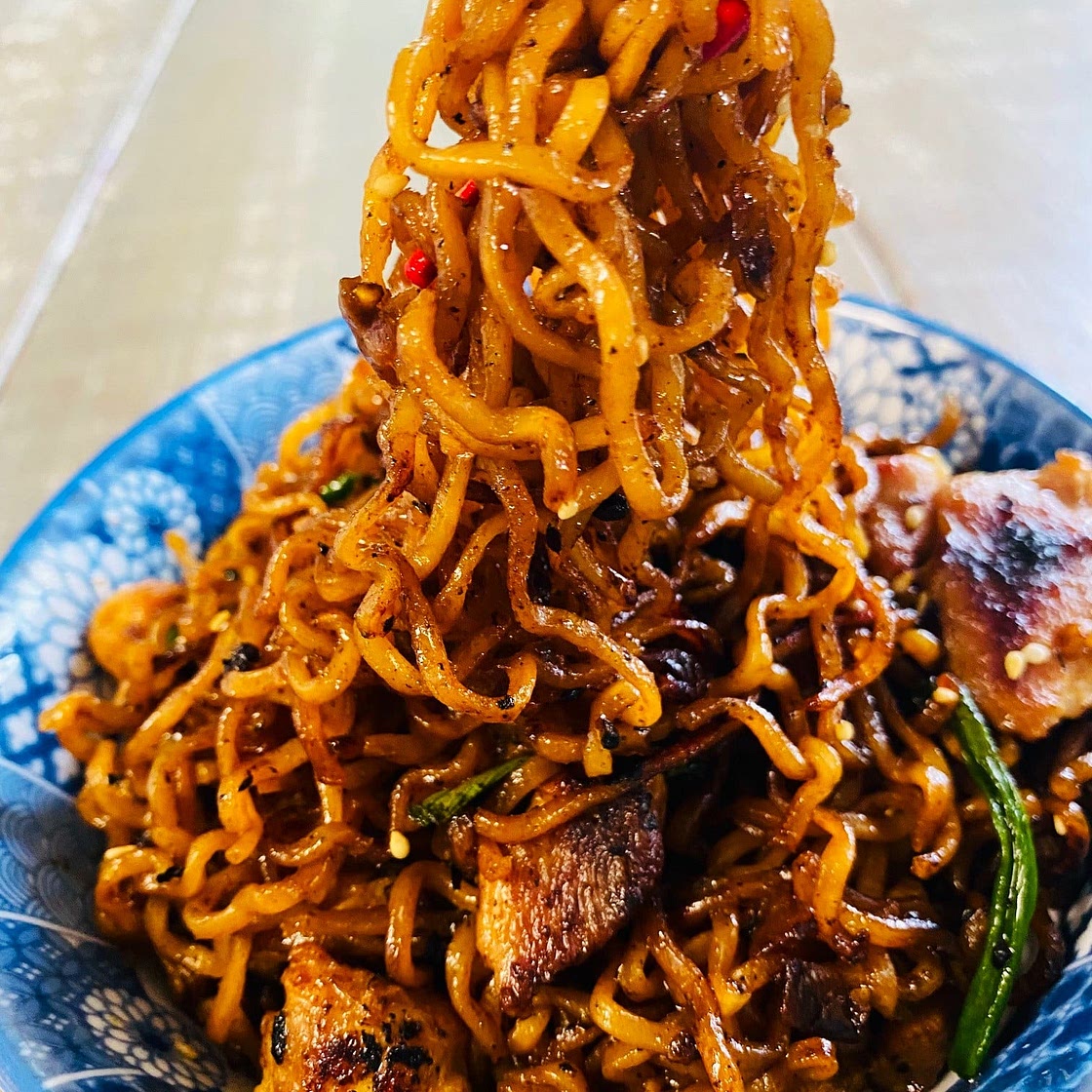 Stir Fry Japanese BBQ Ramen Noodles