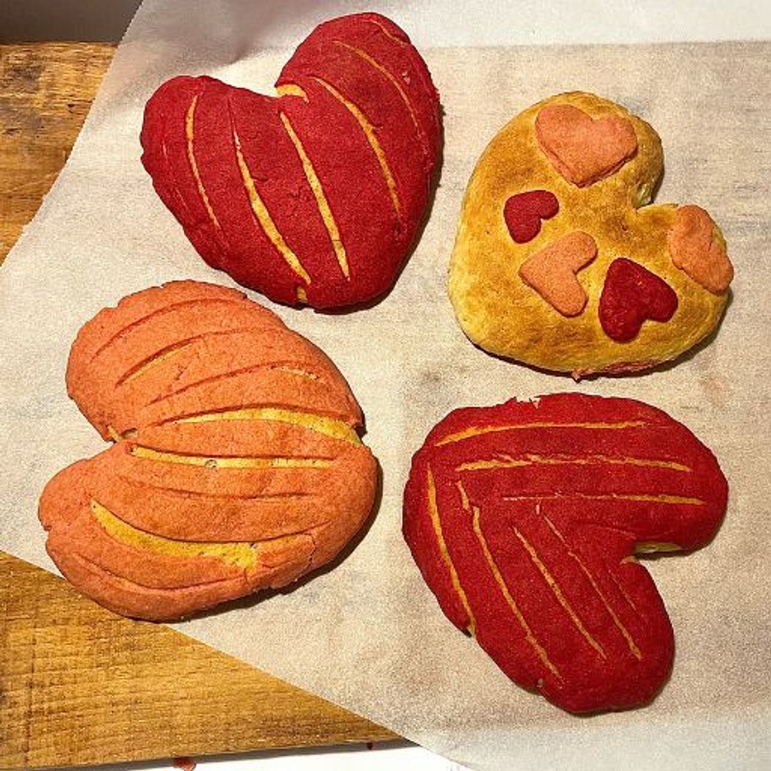 Heart-Shaped Conchas