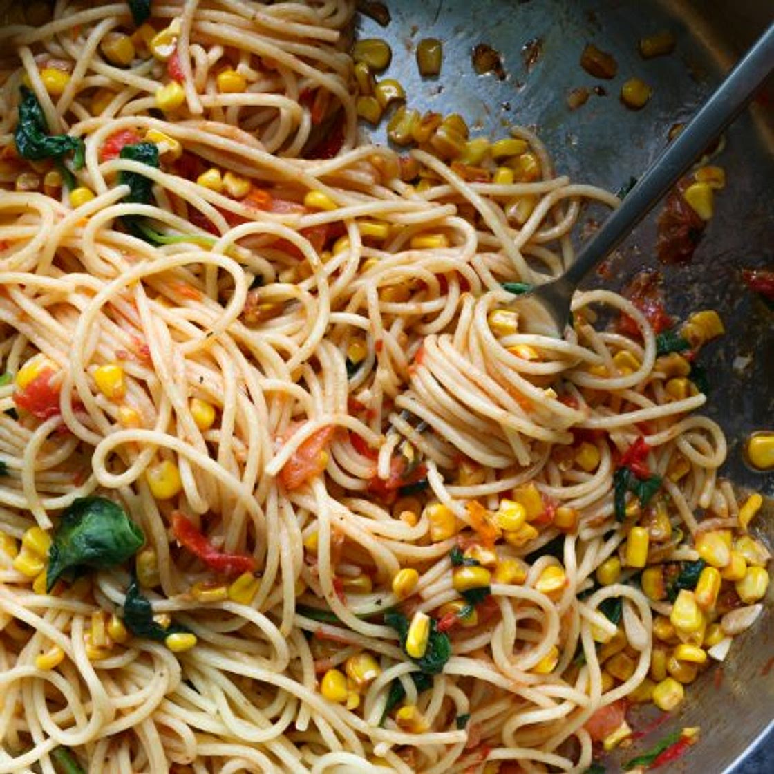 Summer Pasta with Corn