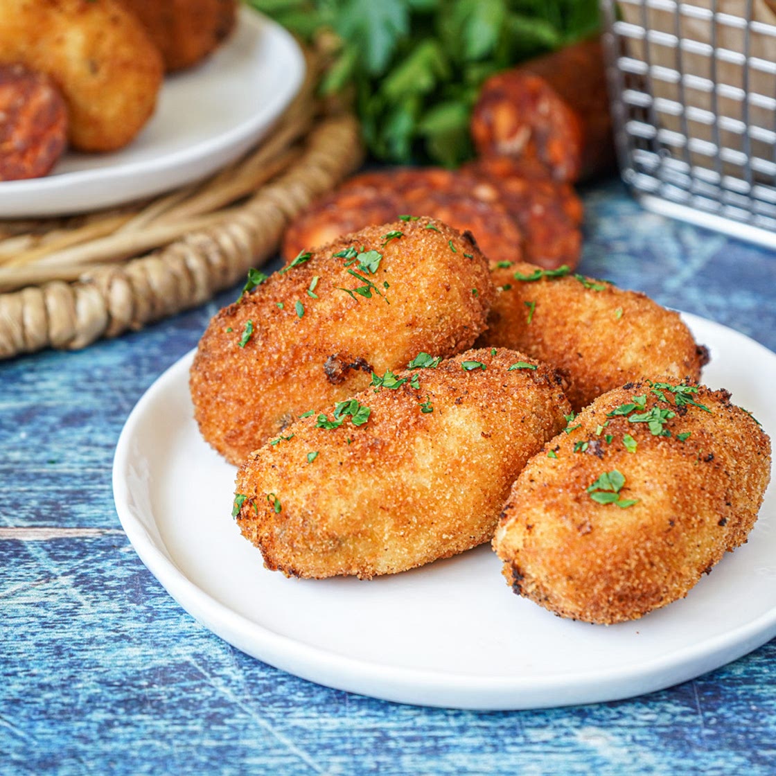 Croquetas de Chorizo (Spanish Chorizo Croquettes)
