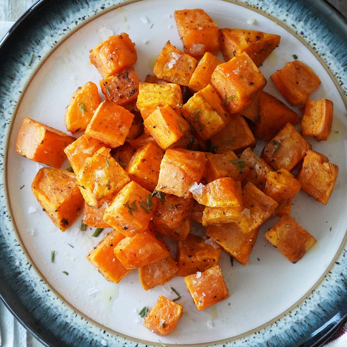 Easy Air Fryer Sweet Potato Cubes