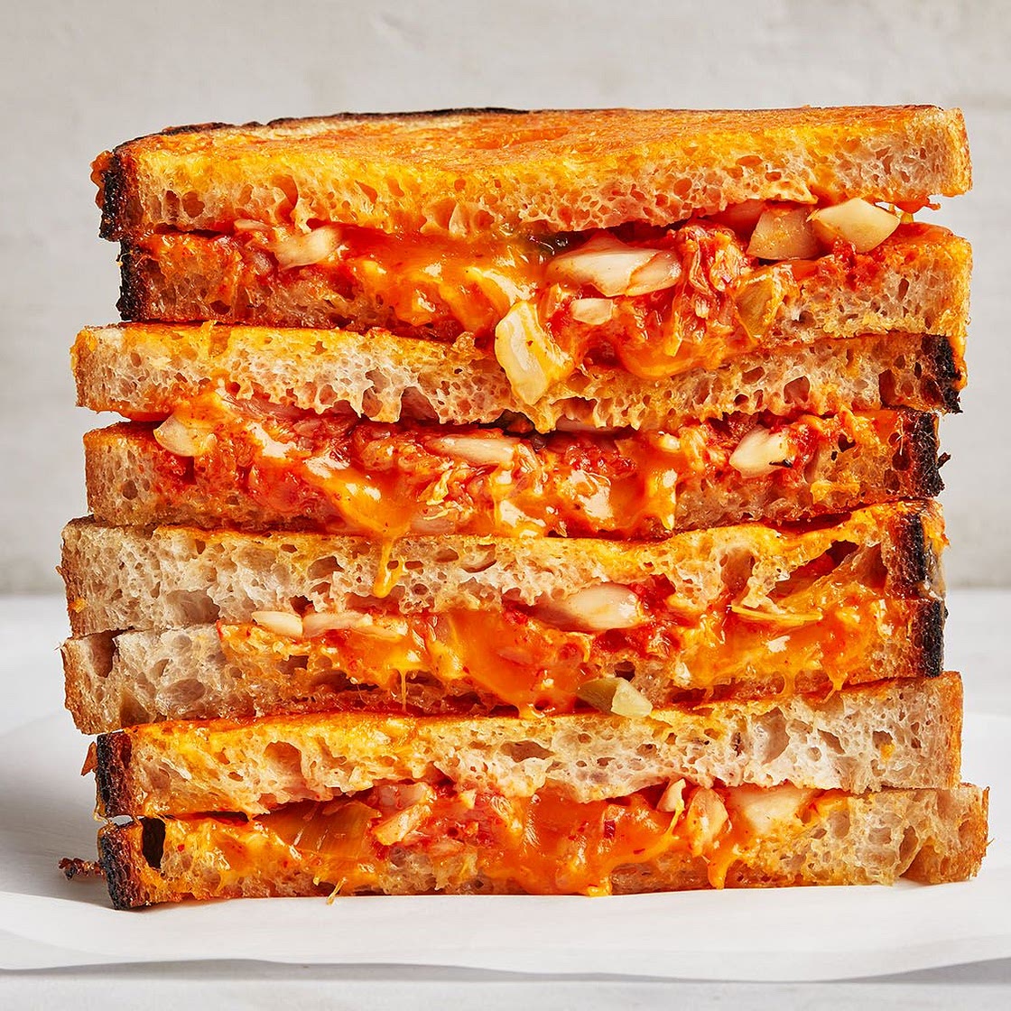 Inside-Out Kimchi Grilled Cheese
