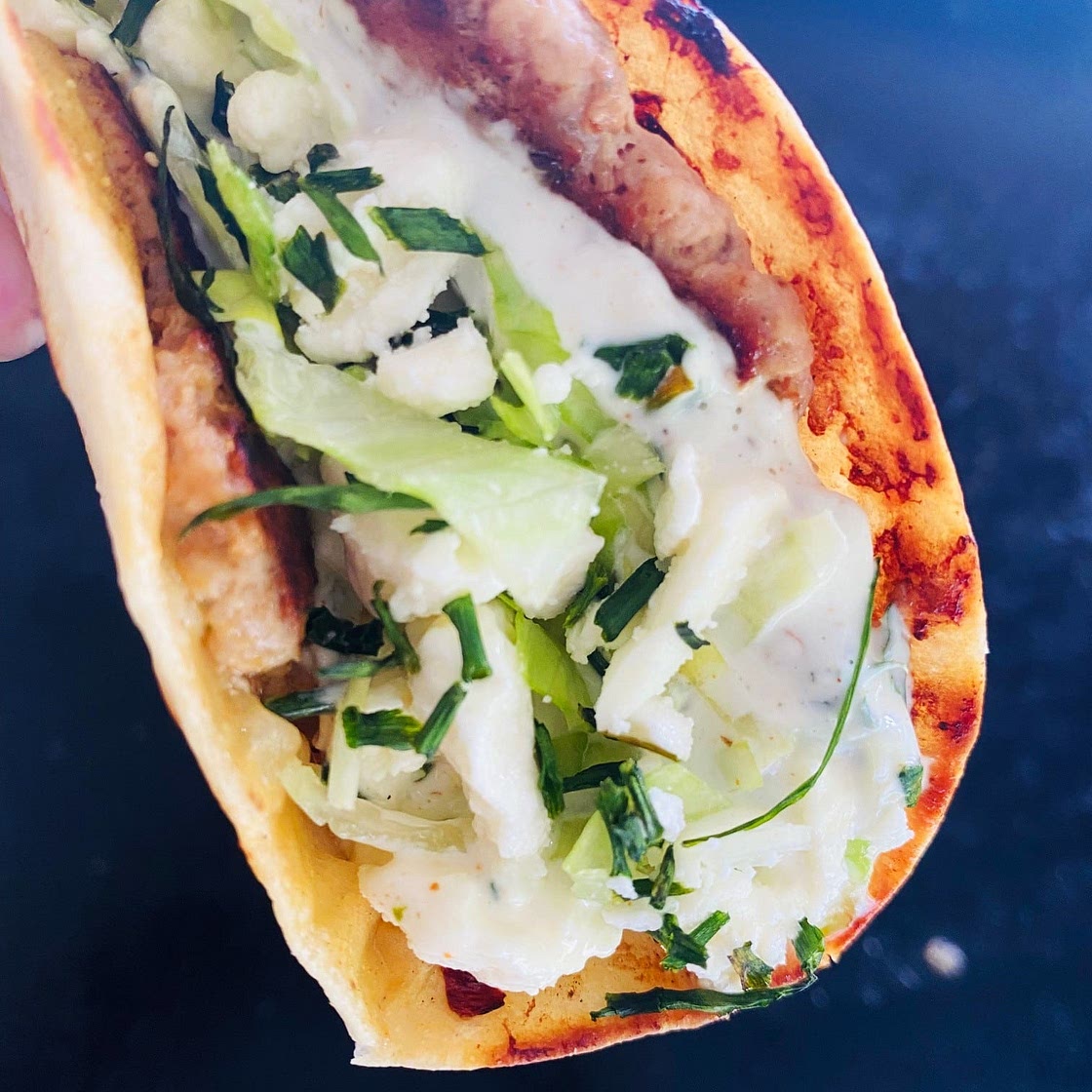 Blackstone Smashed Gyro Tacos