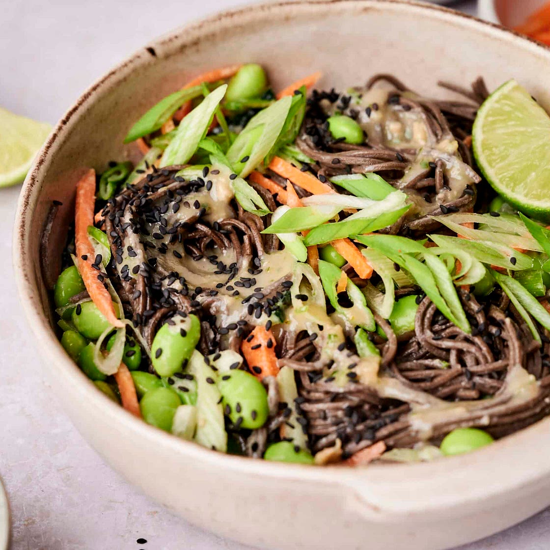 Sesame cold noodles