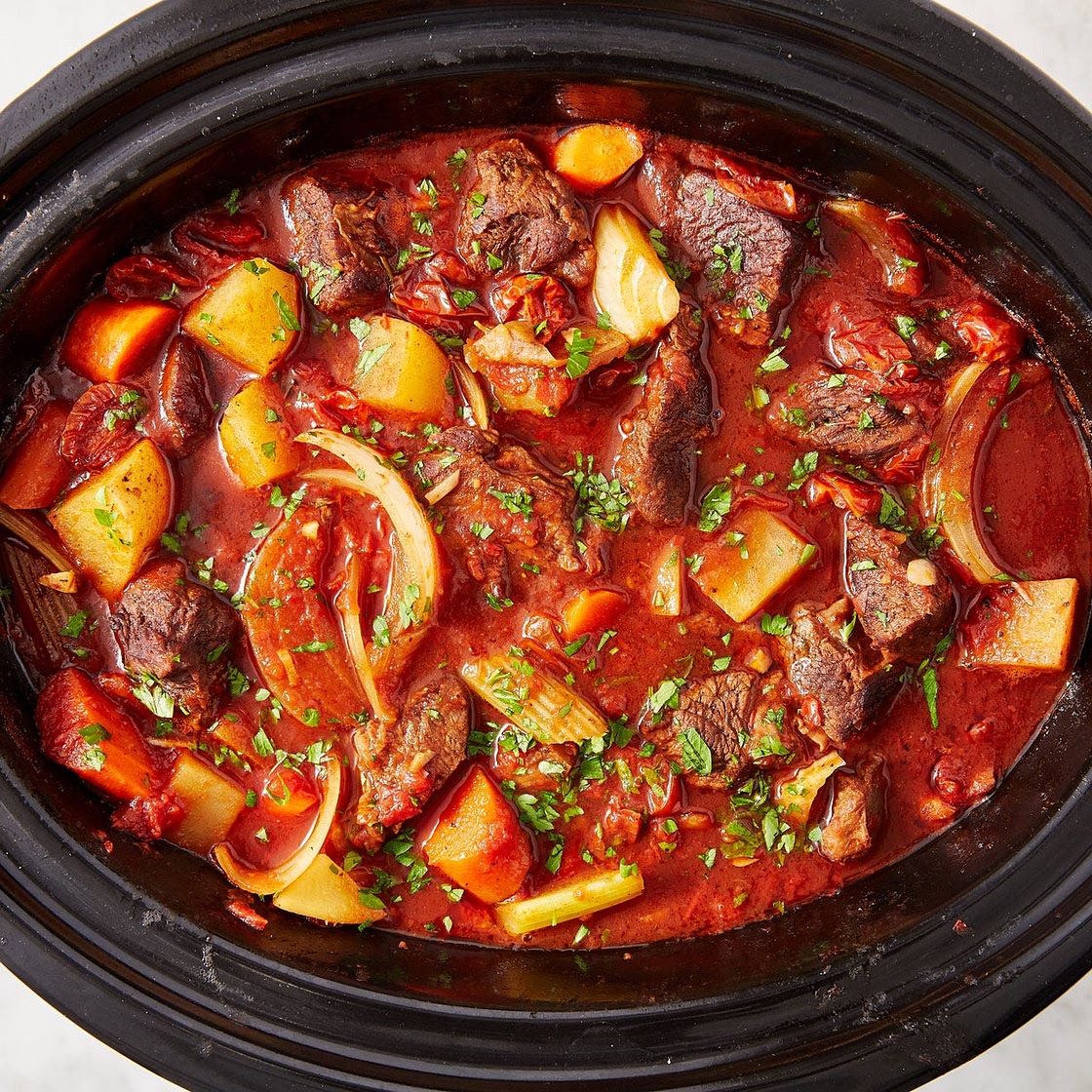 Slow-Cooker Red Wine Beef Stew