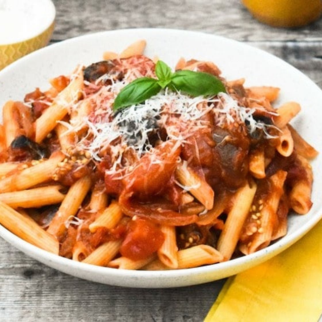 Aubergine Tomato Pasta Sauce