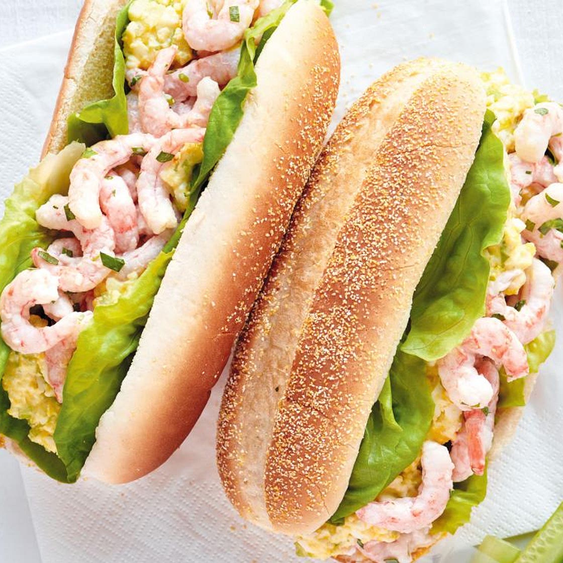 Egg Salad Sandwiches with Nordic Shrimp