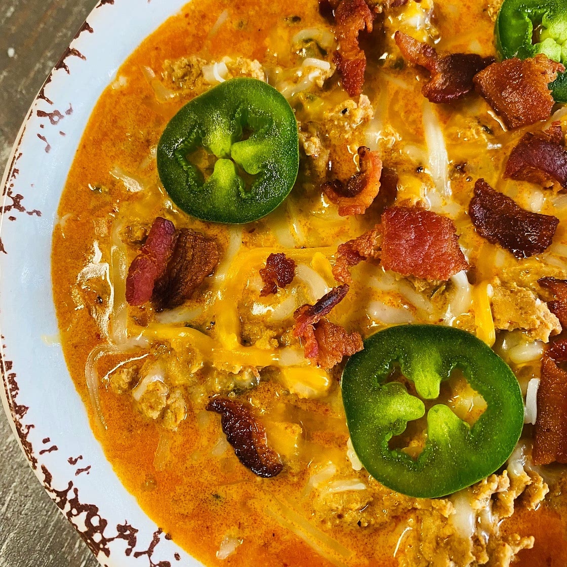 Jalapeno Popper Chicken Chili