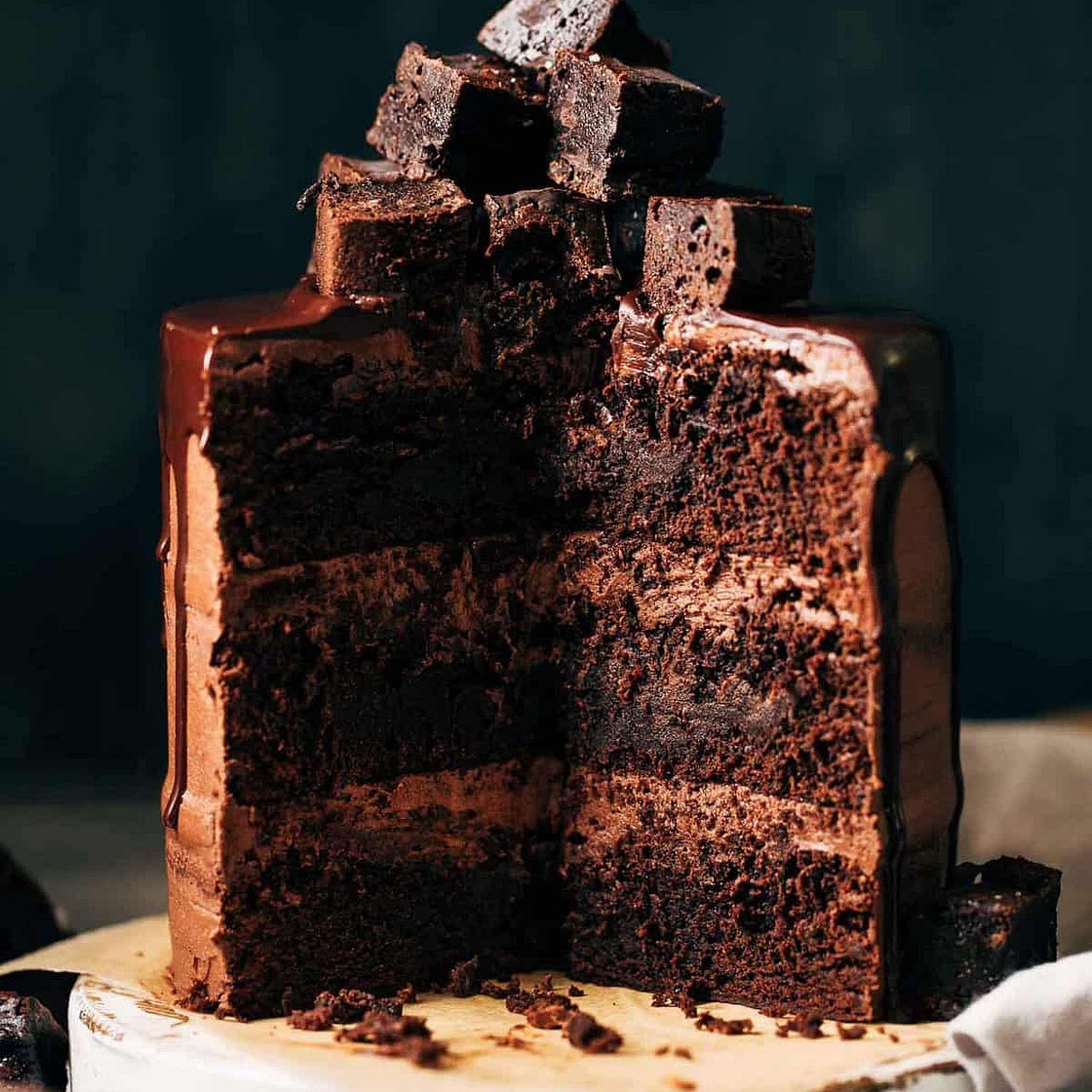 Fudgy Brownie Cake
