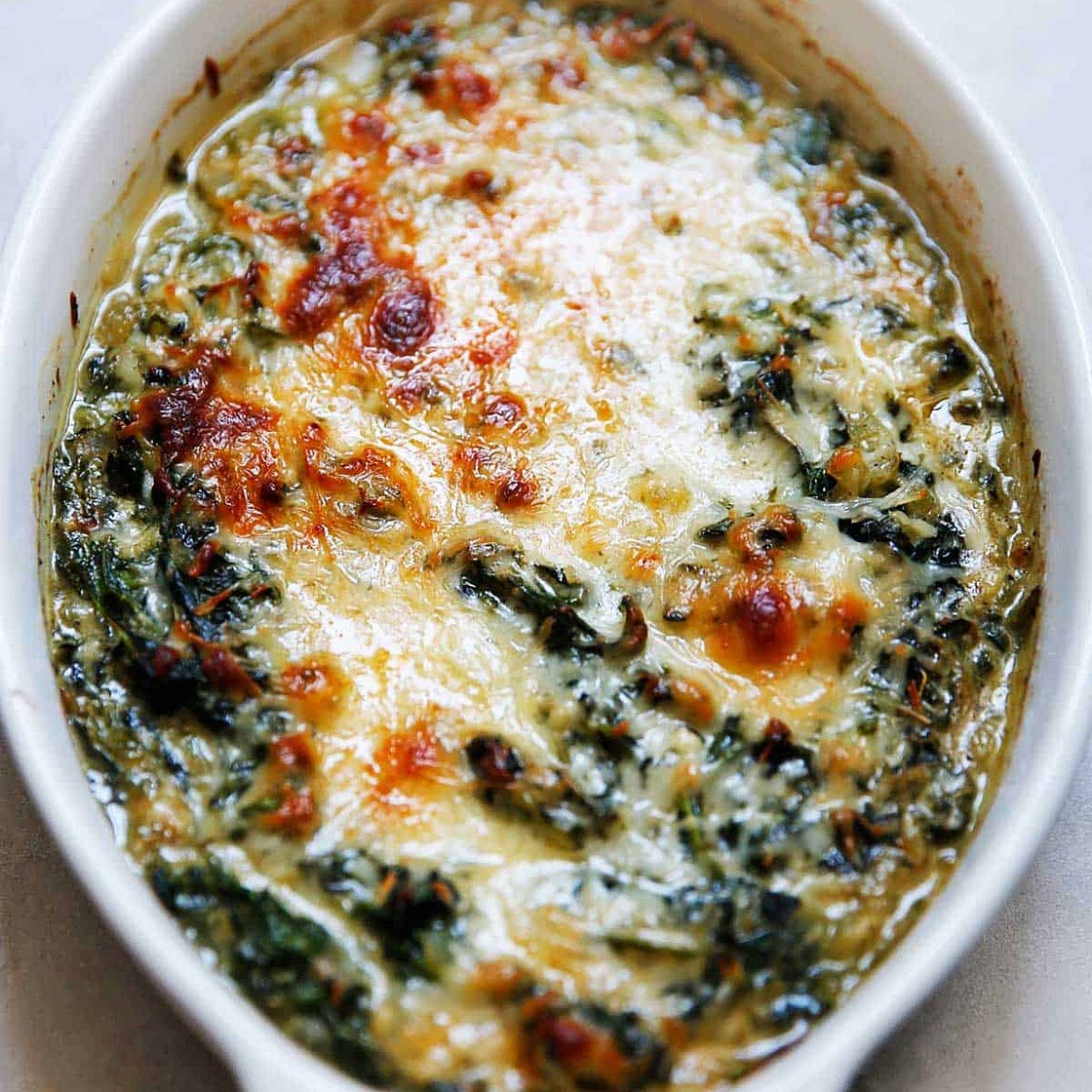 Healthy Creamed Spinach (Made Without Cream!)
