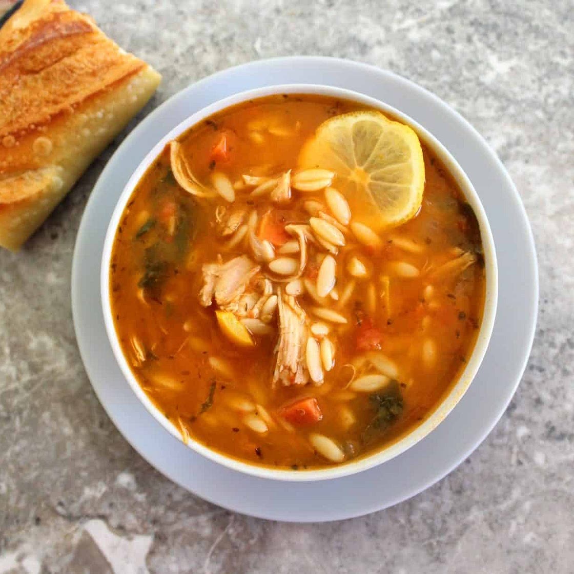 Orzo Soup With Turkey And Spinach