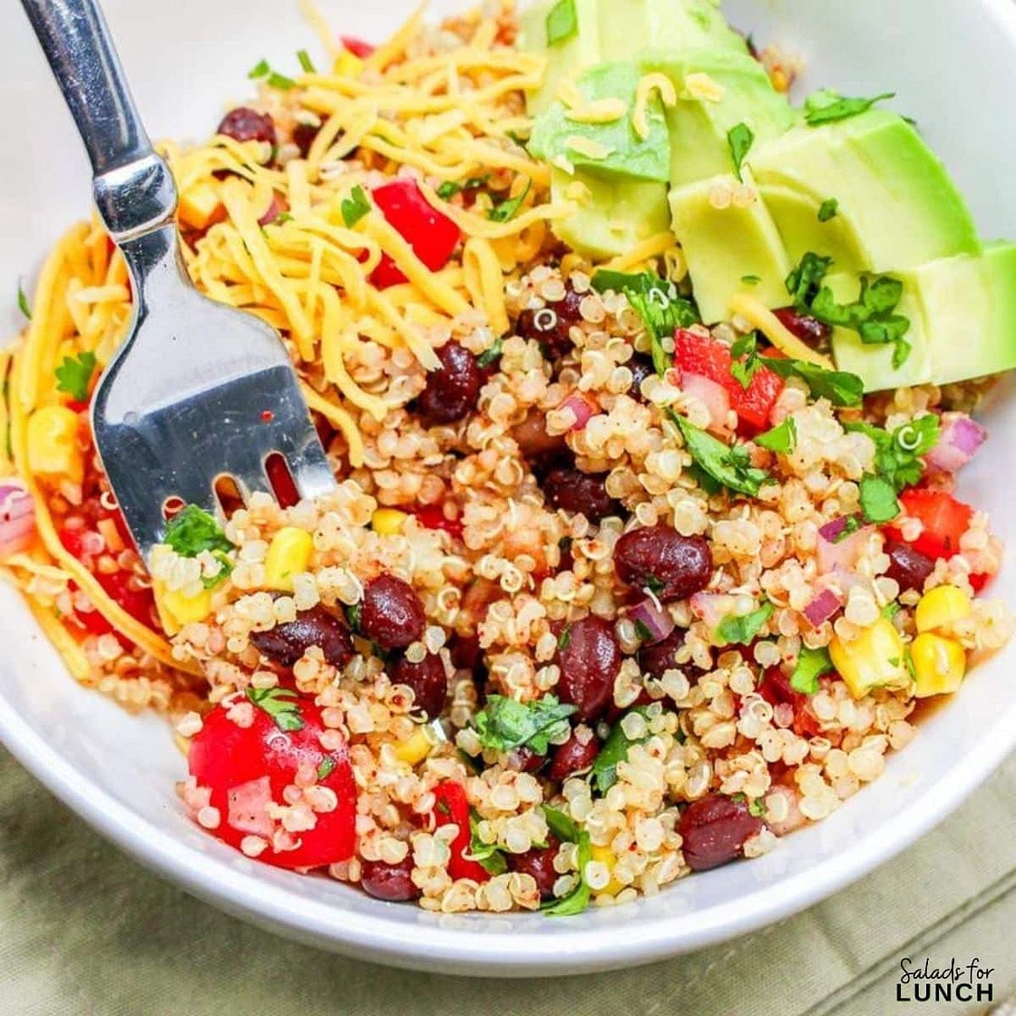 Healthy Vegetarian Southwestern Grain Bowl Recipe