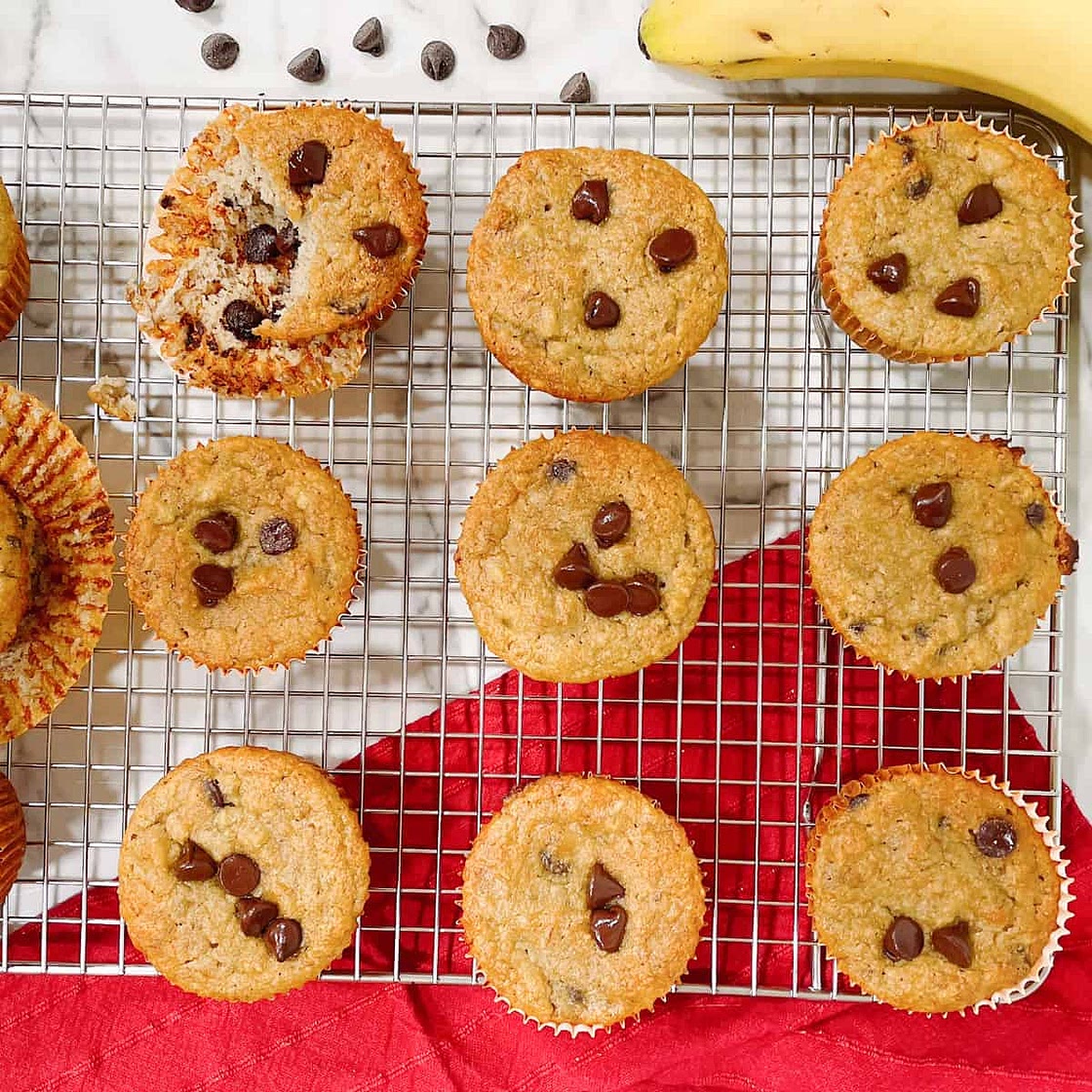 The Best Banana Muffins with Almond Flour (Kosher for Passover)