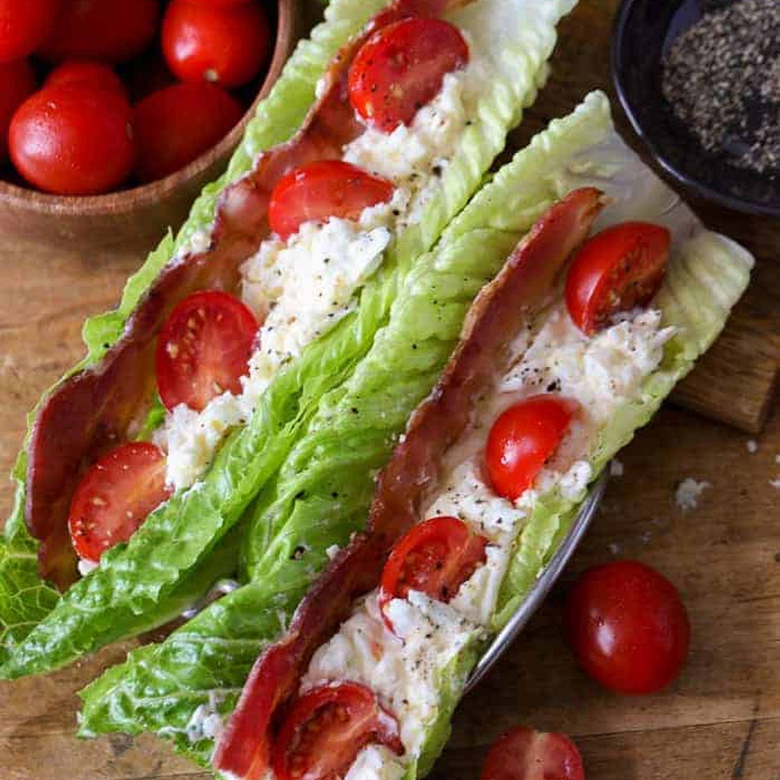 BLT Egg Salad Wraps