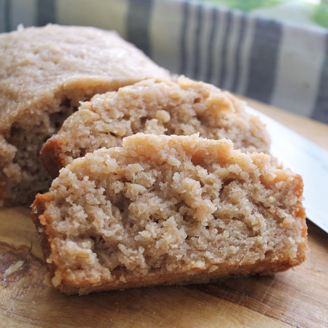 Glazed Apple Cinnamon Oatmeal Bread