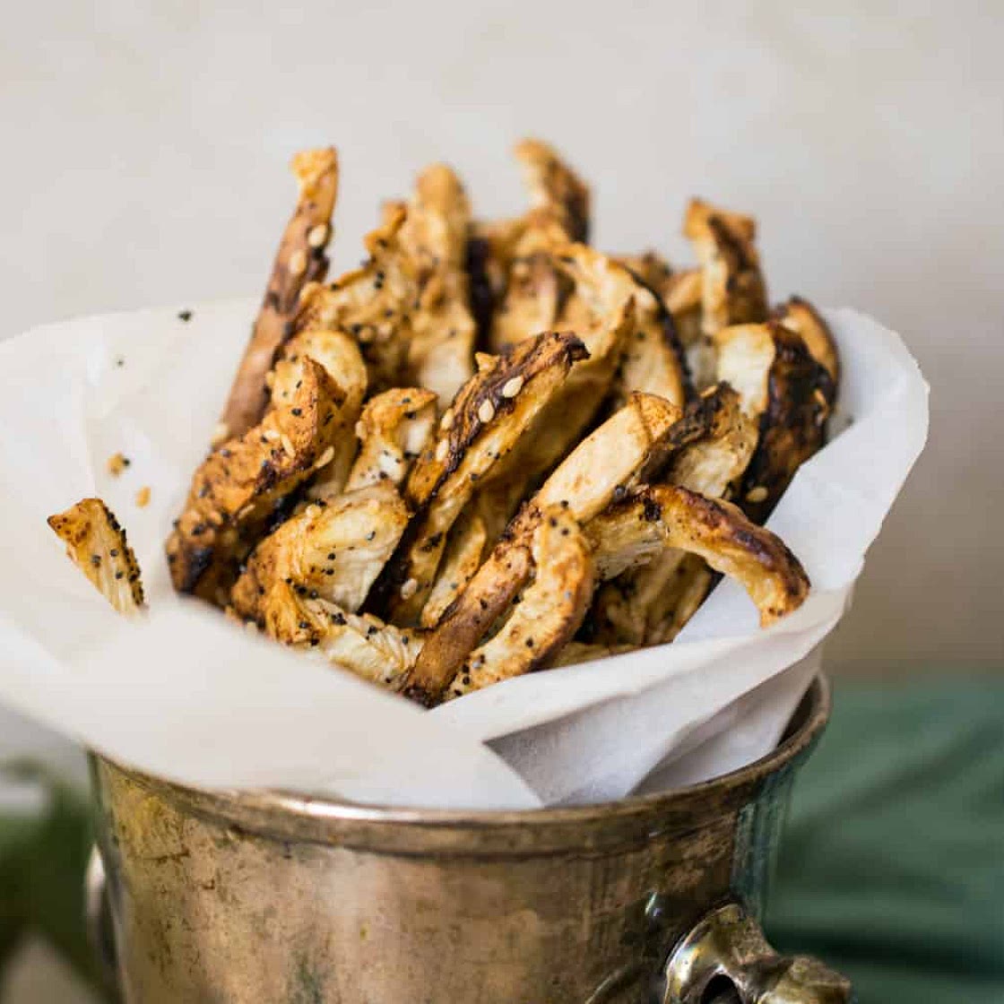 Celeriac Everything Oven Fries