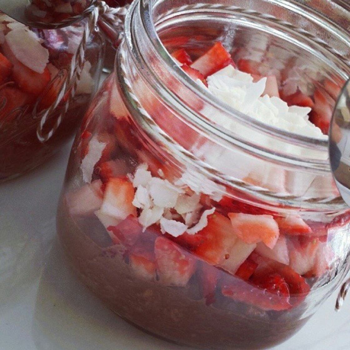 Chocolate Strawberry Overnight Oats
