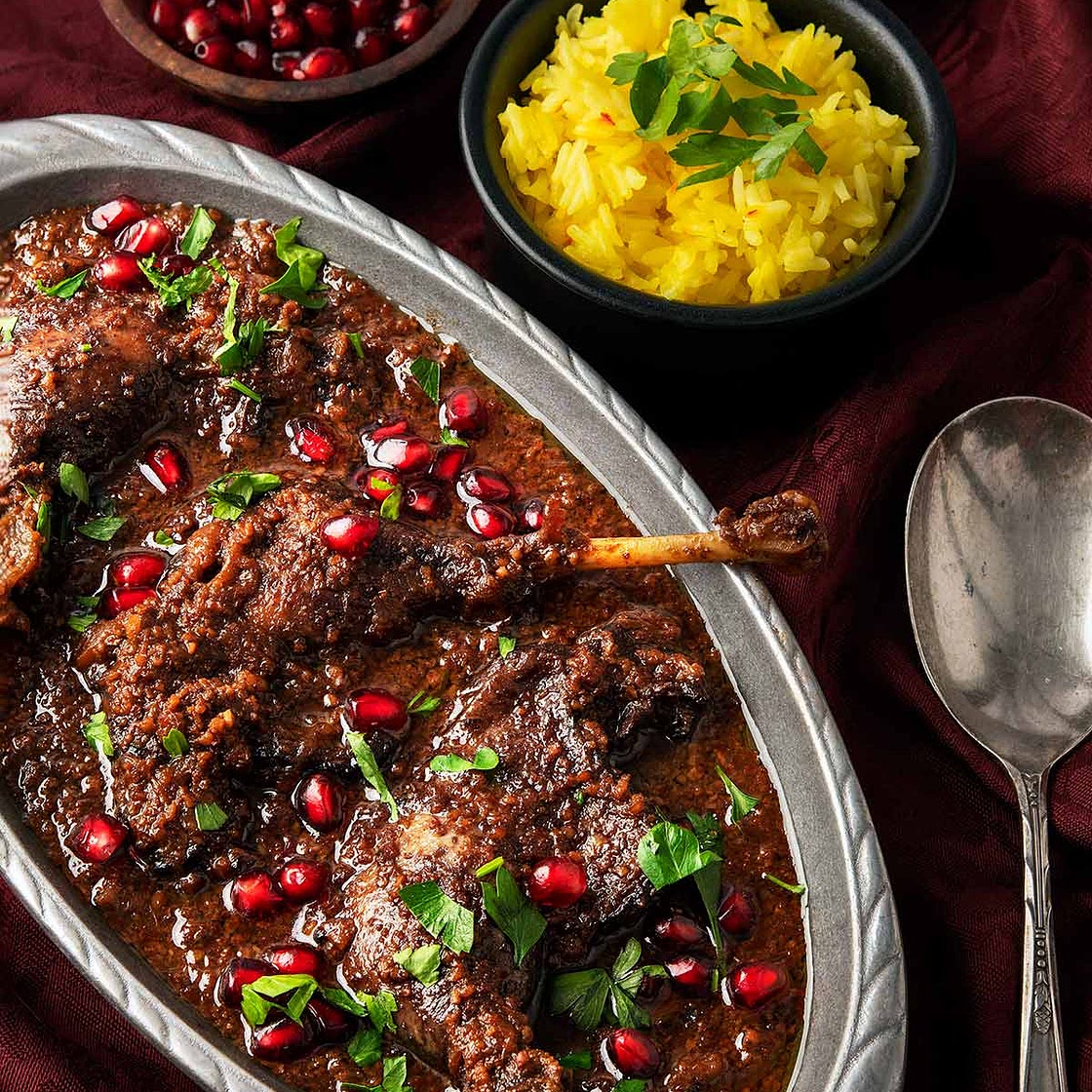 Fesenjan, Persian Walnut and Pomegranate Stew