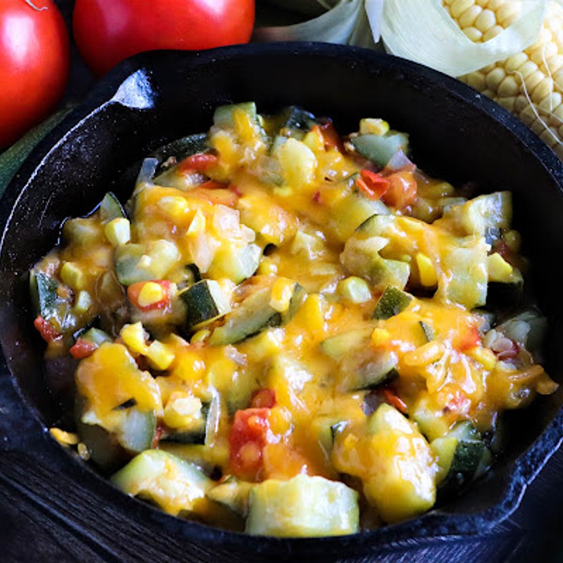 Zucchini with Corn and Cheese (calabacitas con elote y queso )